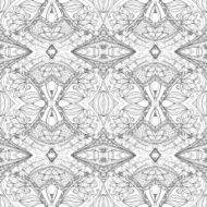 Vector Seamless Abstract Black and White Tribal Pattern N36