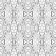 Vector Seamless Abstract Black and White Tribal Pattern N44