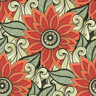 Vector seamless floral pattern N109