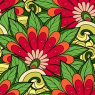 Vector seamless floral pattern N111