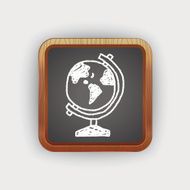 globe doodle drawing N4