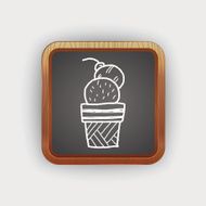 ice cream doodle drawing N7