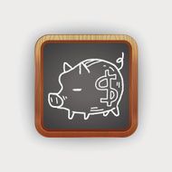 doodle pig money bank N6