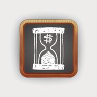 money hourglass doodle N2