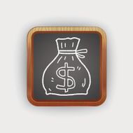 doodle money bag N2