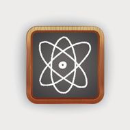 doodle atom icon N2
