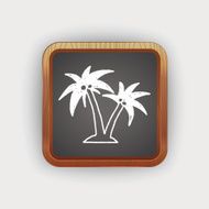 doodle coconut trees