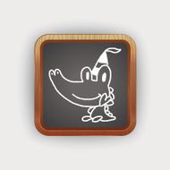 doodle birthday crocodile N2