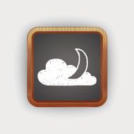 moon and cloud doodle drawing N3