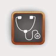 Stethoscope doodle drawing N3