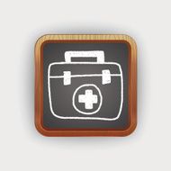 medical box doodle drawing N16