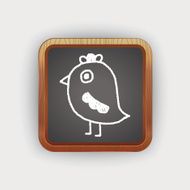 bird doodle drawing N2