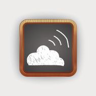 internet cloud doodle drawing N16