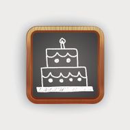 birthday cake doodle drawing N2