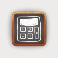 calculator doodle drawing N2