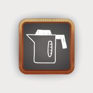 kitchenware hot water bottle doodle drawing N3