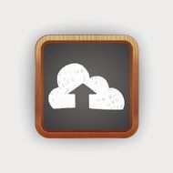 internet cloud doodle drawing N17