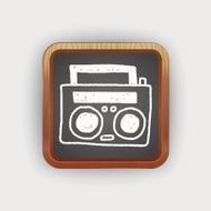radio player doodle drawing N2