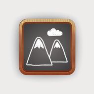 mountain doodle drawing N2