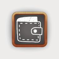 wallet doodle drawing N6