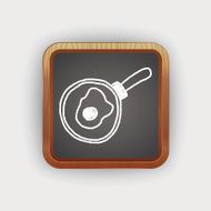 Omelette pan doodle drawing N3