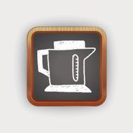 kitchenware hot water bottle doodle drawing N4