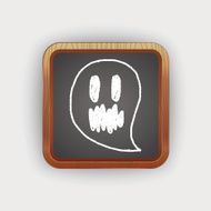 ghost doodle drawing N3