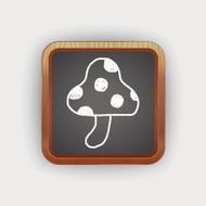mushroom doodle drawing N2