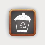 recycle trash can doodle drawing N2