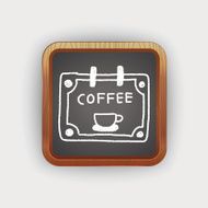 coffee shop sign doodle drawing N2
