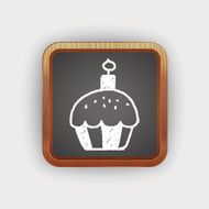 cupcake doodle drawing N6