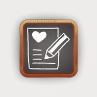 love letter doodle drawing N5