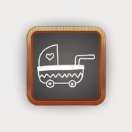baby stroller doodle drawing N2