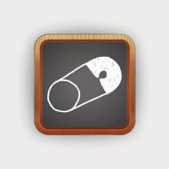 safety pin doodle drawing N2