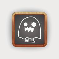 ghost doodle drawing N4