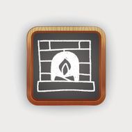 Fireplace doodle drawing N2