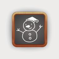 snowman doodle drawing N3