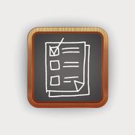 paper checking list doodle drawing N4
