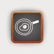Omelette pan doodle drawing N4