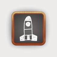 Missile doodle drawing N2