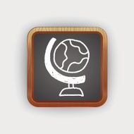 globe doodle drawing N5