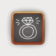 diamond ring doodle drawing N3