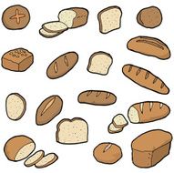 vector set of bread N2
