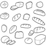 vector set of bread N3