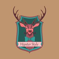 Vector Hipster style logo N2