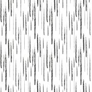 Abstract black ink grunge lines seamless pattern