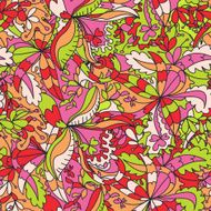 Abstract hand-drawn wave floral pattern N8