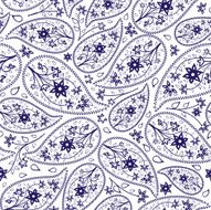 Oriental paisley seamless pattern N2