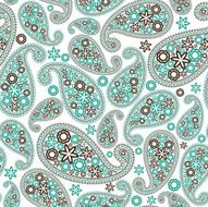 Oriental paisley seamless pattern N3