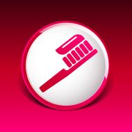 Toothbrush With Paste brush icon vector isolated human paste N5